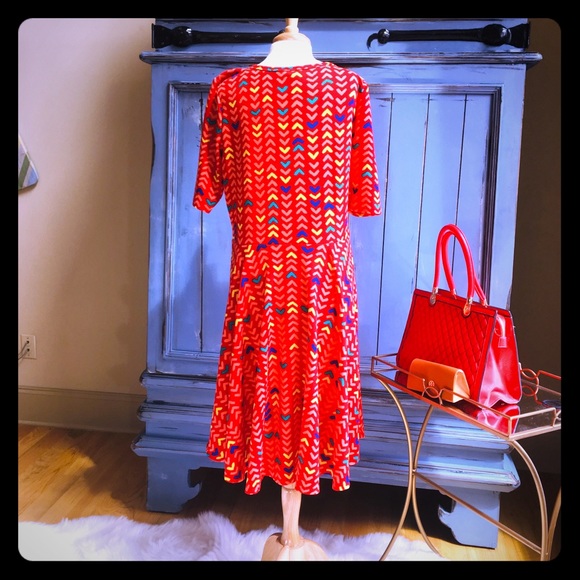 ♥️  Lularoe Simply Comfortable Dress. - Picture 8 of 9